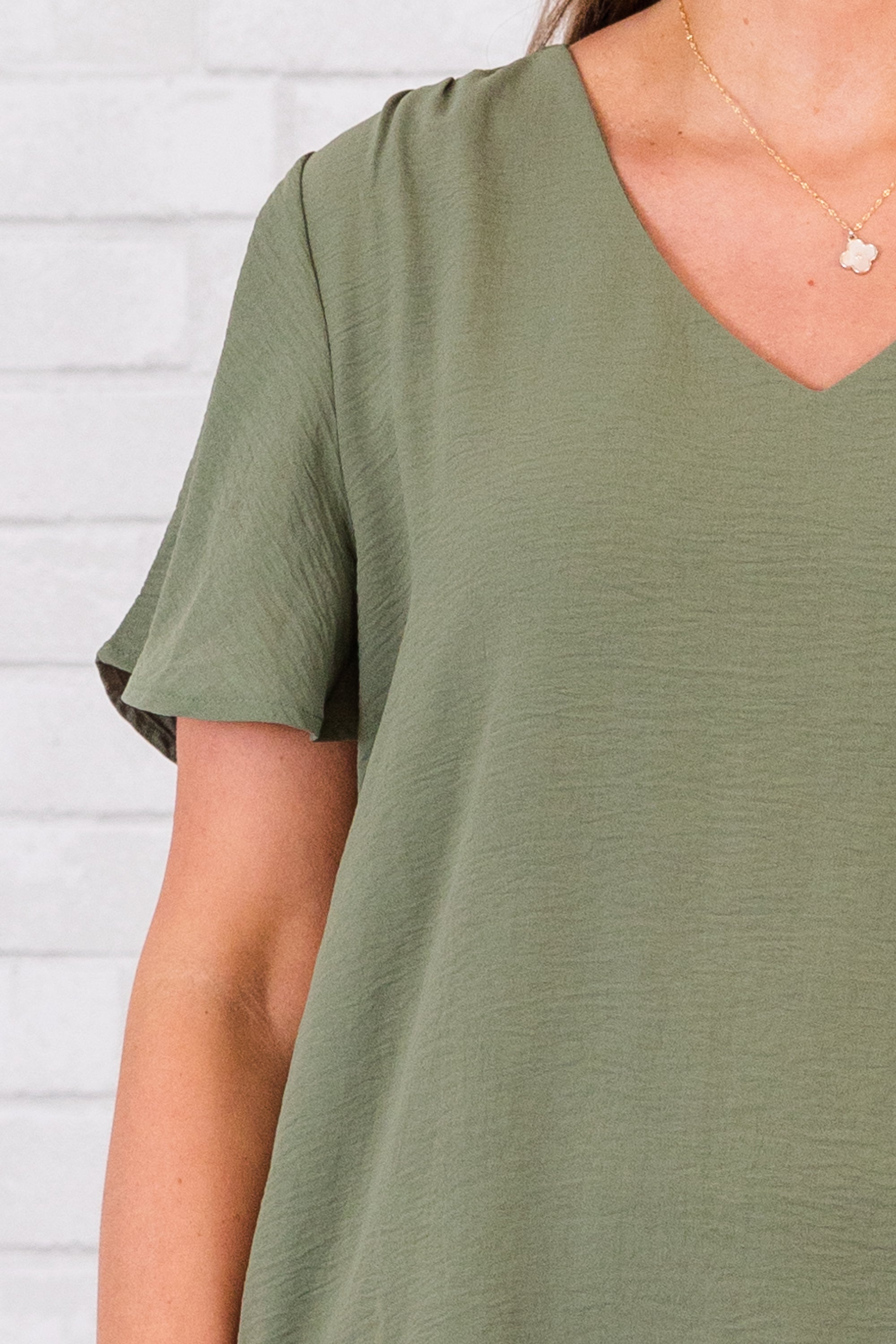 Capital Blouse. Light Olive