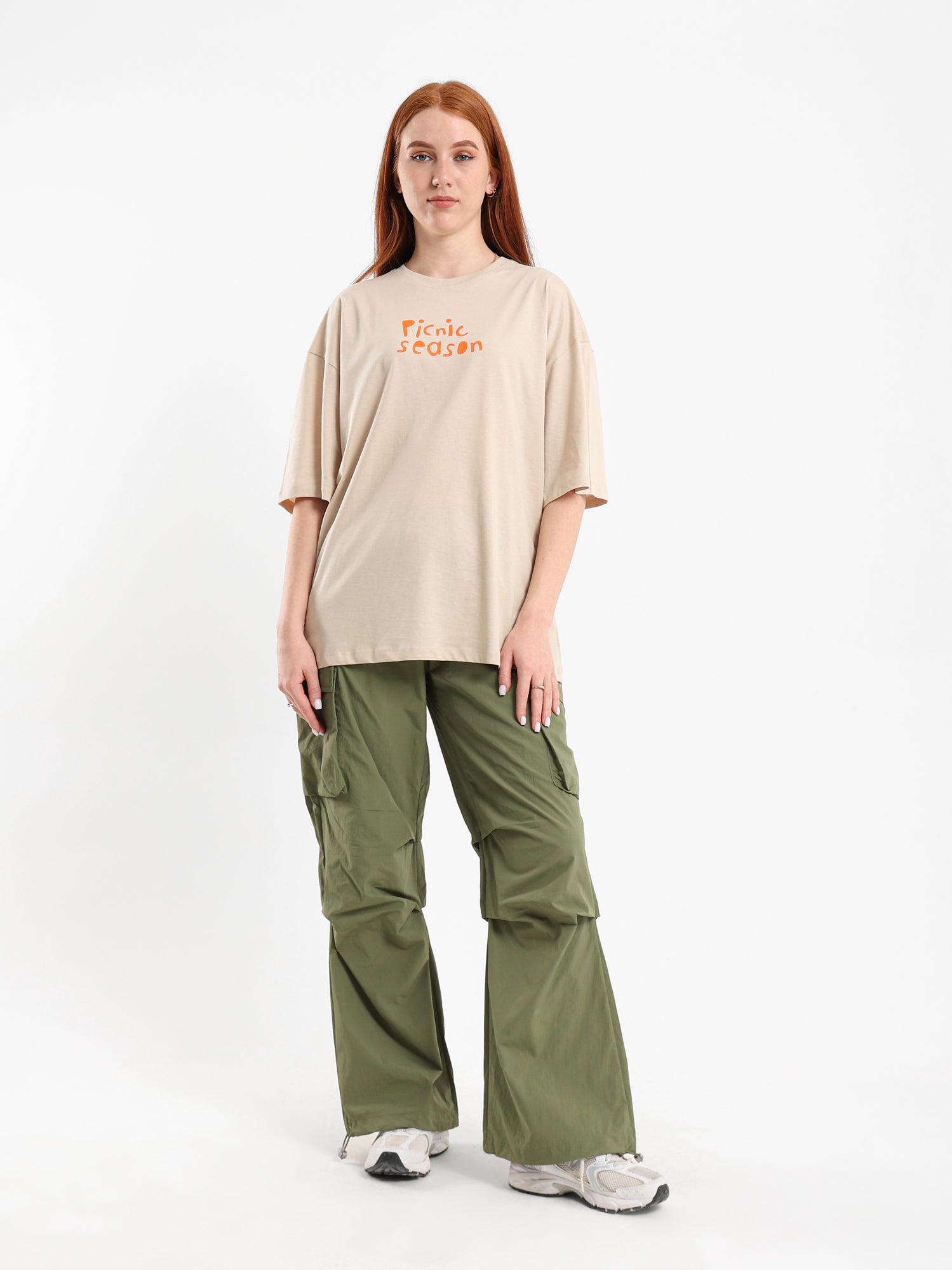 Picnic Print Oversized Tee