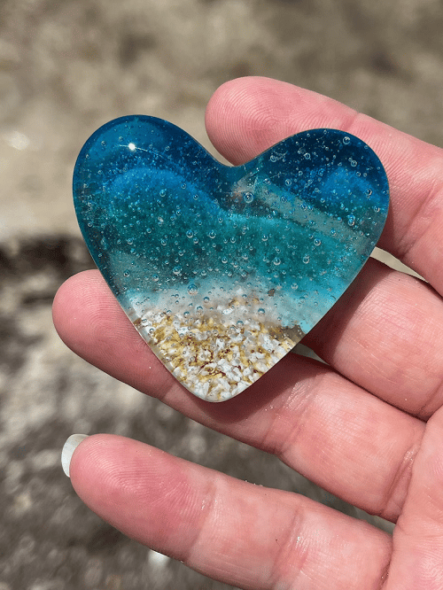 🎁The Best Gift🎁Glass Beach Pocket Heart