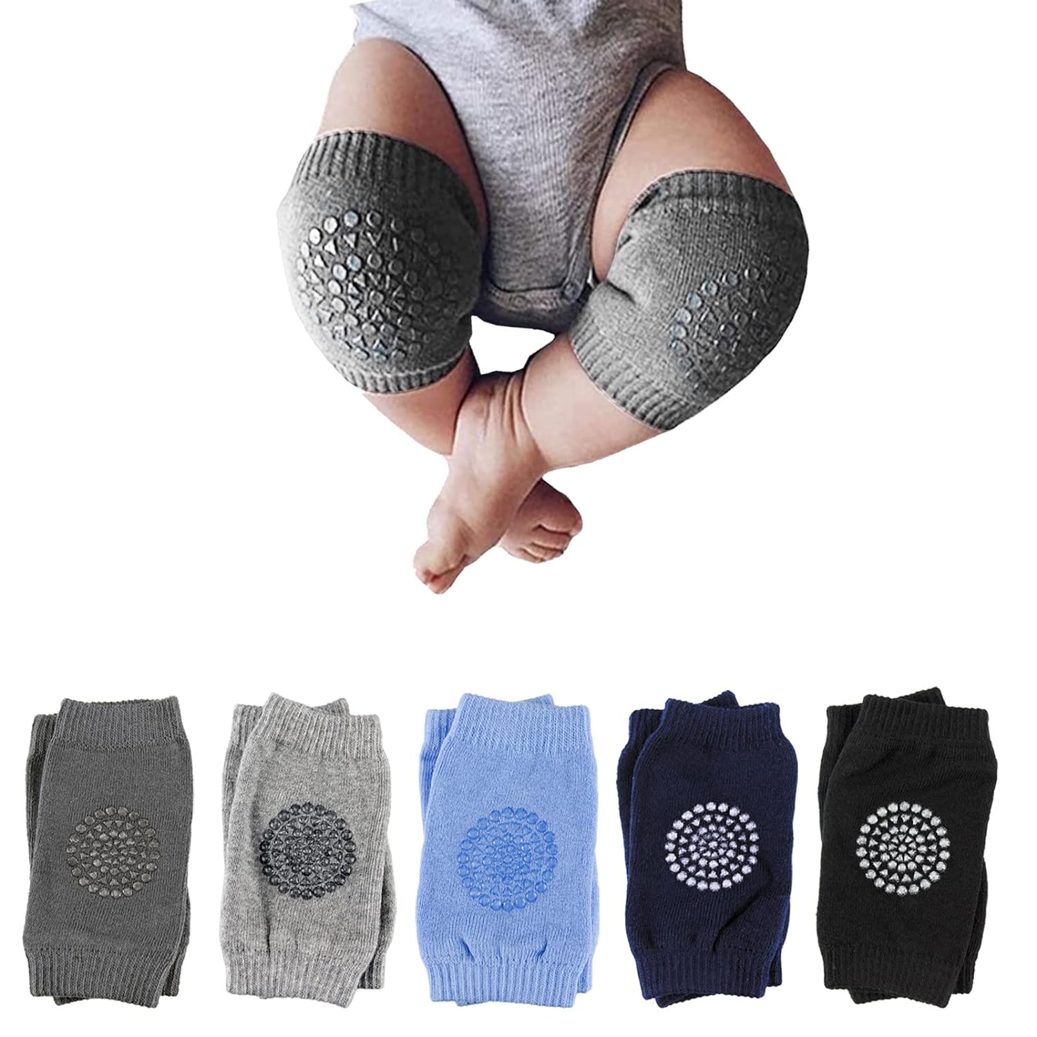 Baby Knee Pads. Toddlers Crawling Anti-Slip Protector