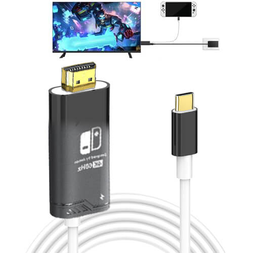 USB C to HDMI Adapter Cable Compatible with Nintendo Switch