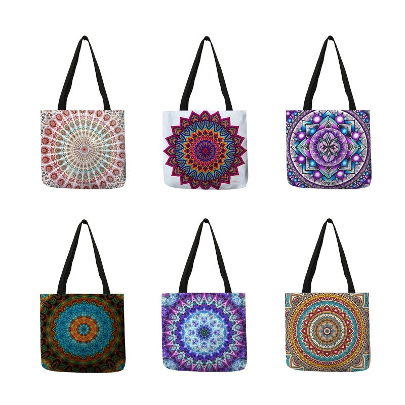 Women's Medium Polyester Geometric Basic Classic Style Square Open Shoulder Bag