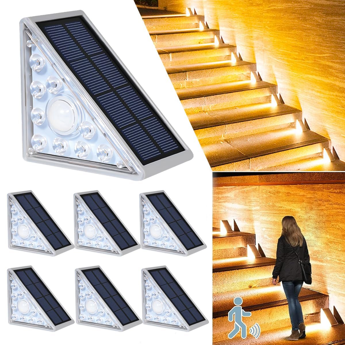 LED Solar Powered Stair Lights