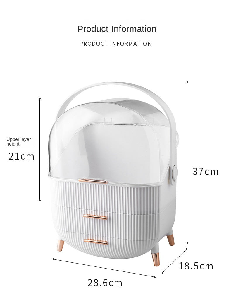 Luxury big capacity cosmetic storage box