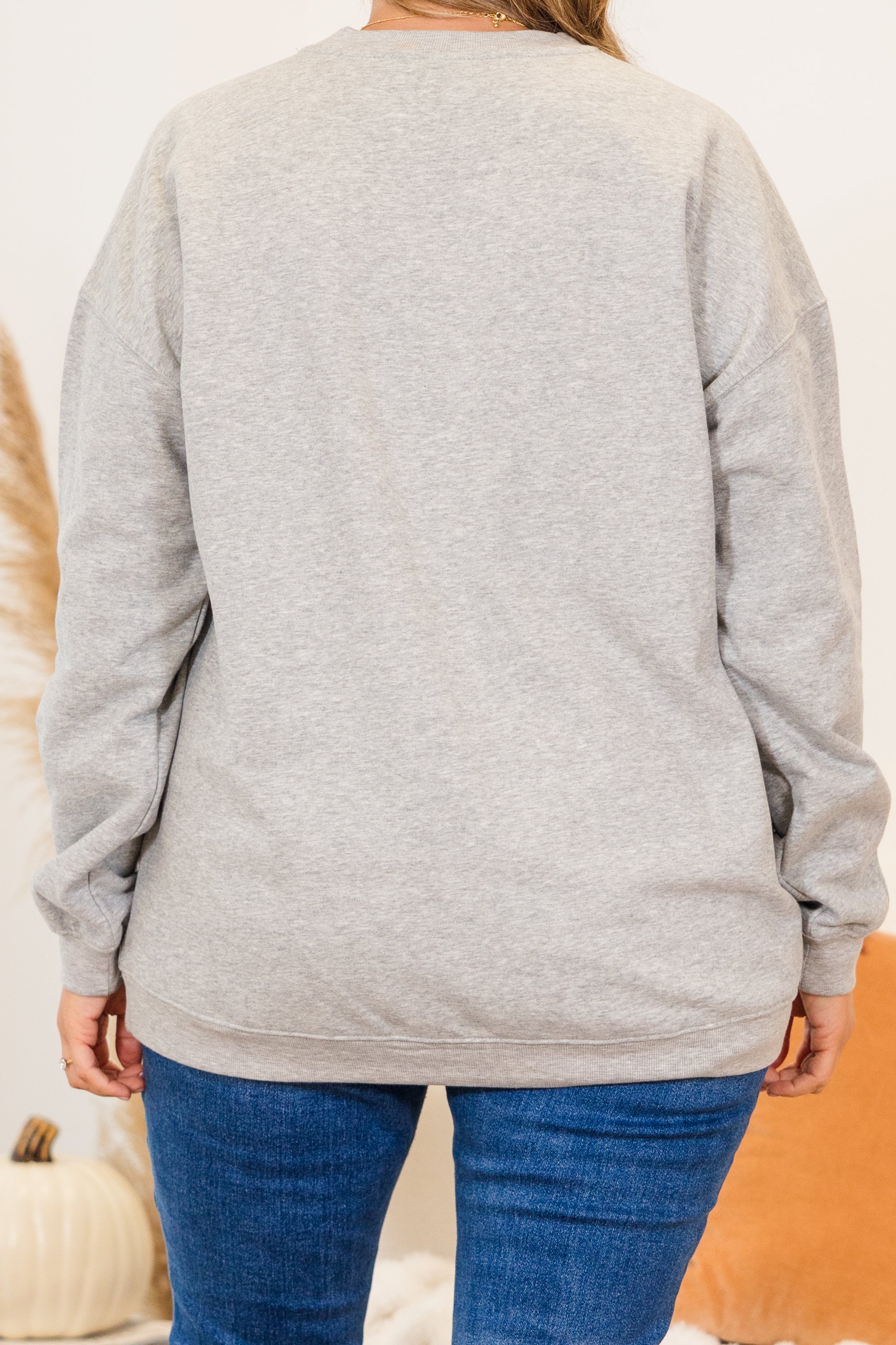 Hocus Pocus Pullover. Heather Gray