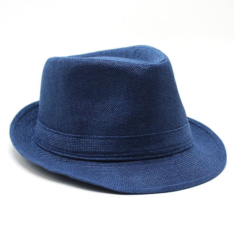 New Black And White Korean Style Summer Unisex Hat Top Hat British Gentleman Hat Jazz Cowboy Sun Hat