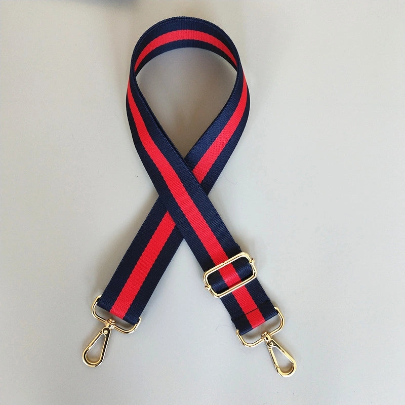 Purse Accessories Bag Strap New Striped Color Long Shoulder Strap Adjustable One Shoulder Crossbody Strap Anti-gravity Shoulder Strap