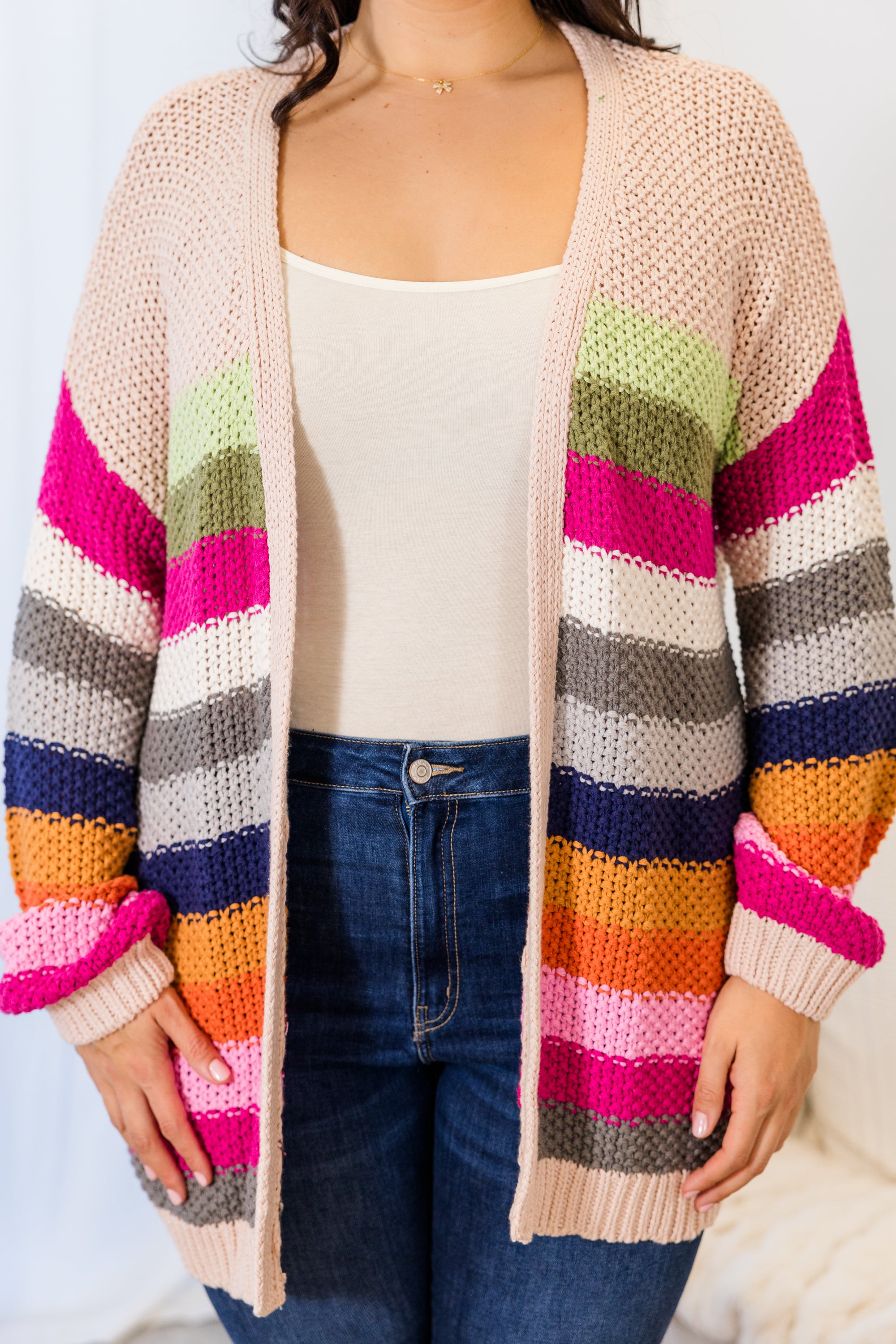 Josephine Cardigan. Nude Multi