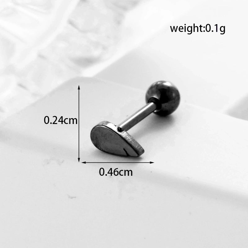 Ear Cartilage Rings & Studs Geometric 316L Stainless Steel  Plating