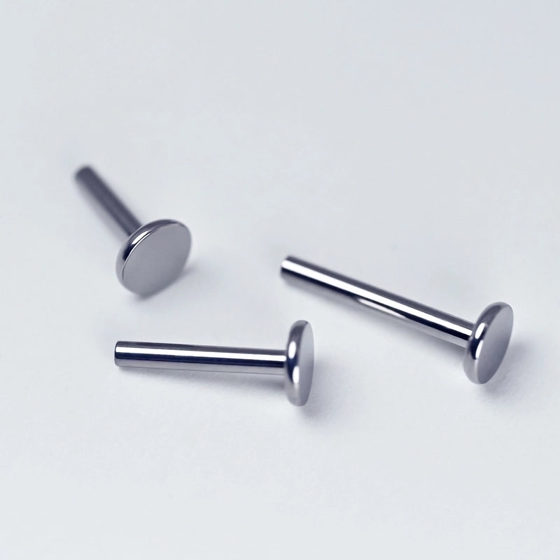 1 Piece Lip Rings Minimalist Solid Color Pure Titanium