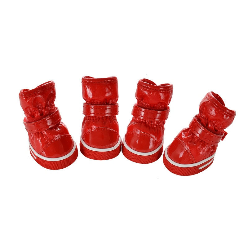 4pcs Waterproof Dog Cat Shoes