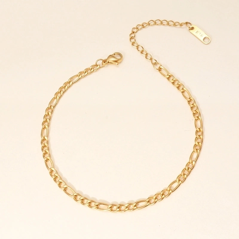 Minimalist Geometric 316L Stainless Steel  18K Gold Plated Bracelets In Bulk