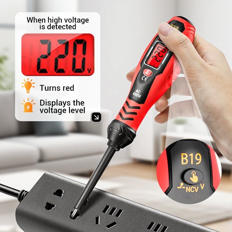✍️⚡Intelligent Non-Contact Voltage Tester - Safe & Efficient Electrician's Best Tool💡