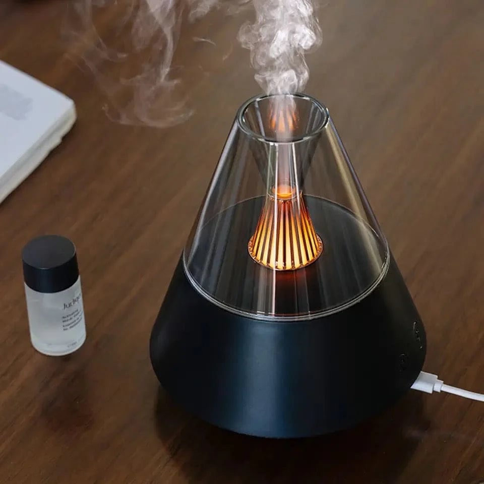 Volcano Room Diffuser. USB Air Humidifier. Retro Light Air Freshner