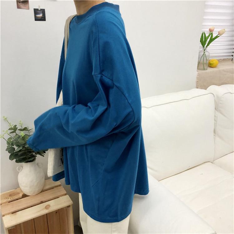 Drop Shoulder Oversized Long Sleeve Tee