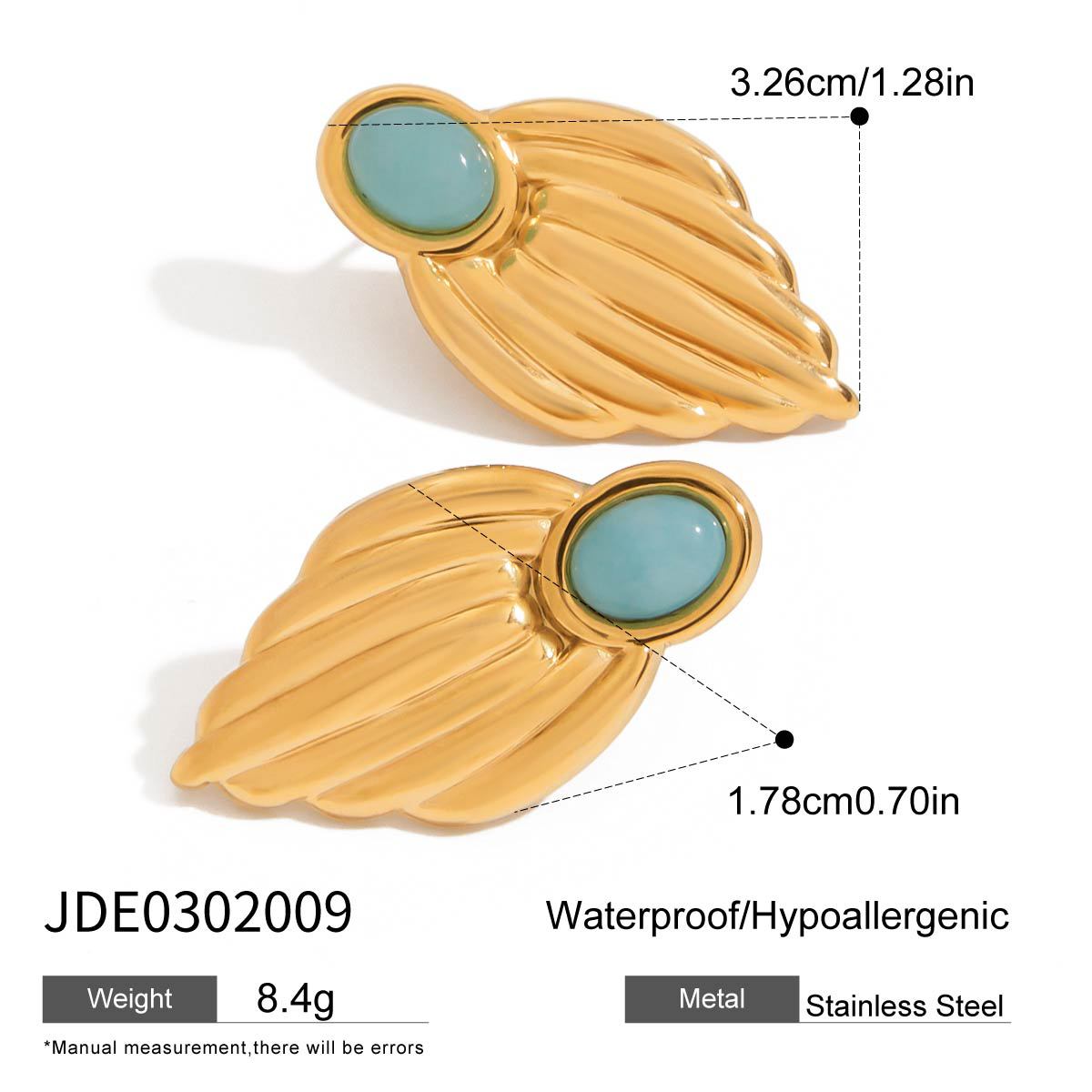 Stainless Steel Pearl Earrings Titanium Steel