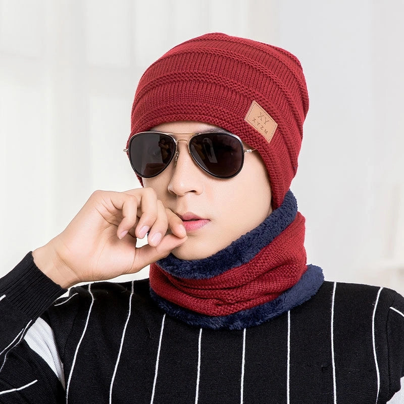 Kid's Men's Minimalist Letter Wool Cap