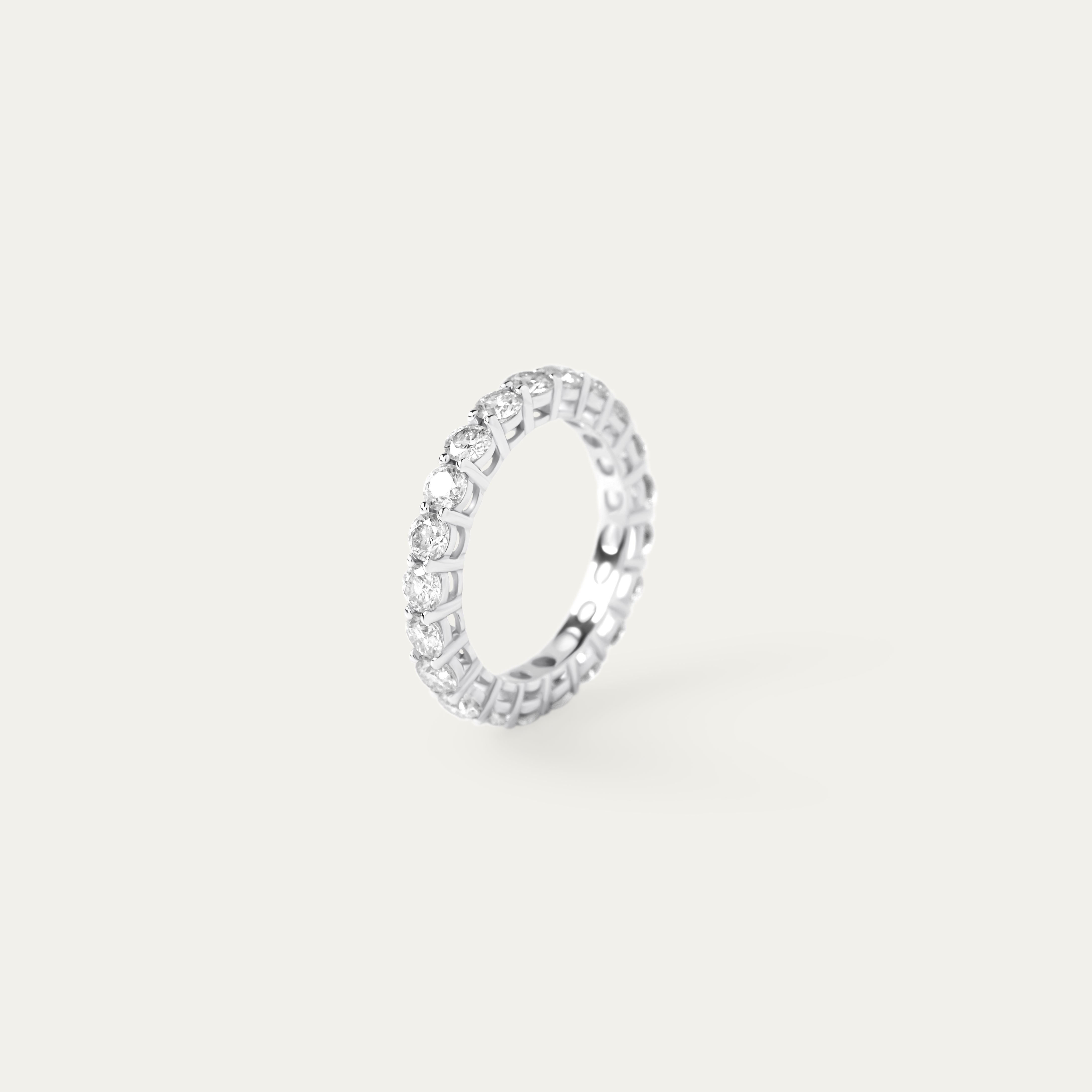 Leto 0.40ct Moissanite Ring (925 Sterling Silver. Size 7)