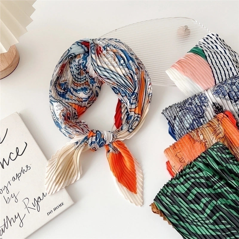 Women's Elegant Printing Polyester Printing Silk Scarf