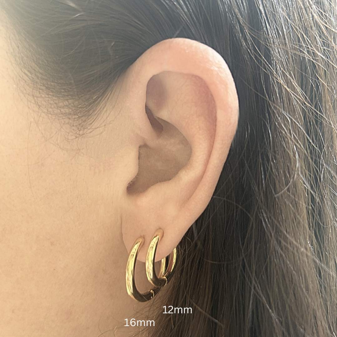 16mm Classic hoops - Gold