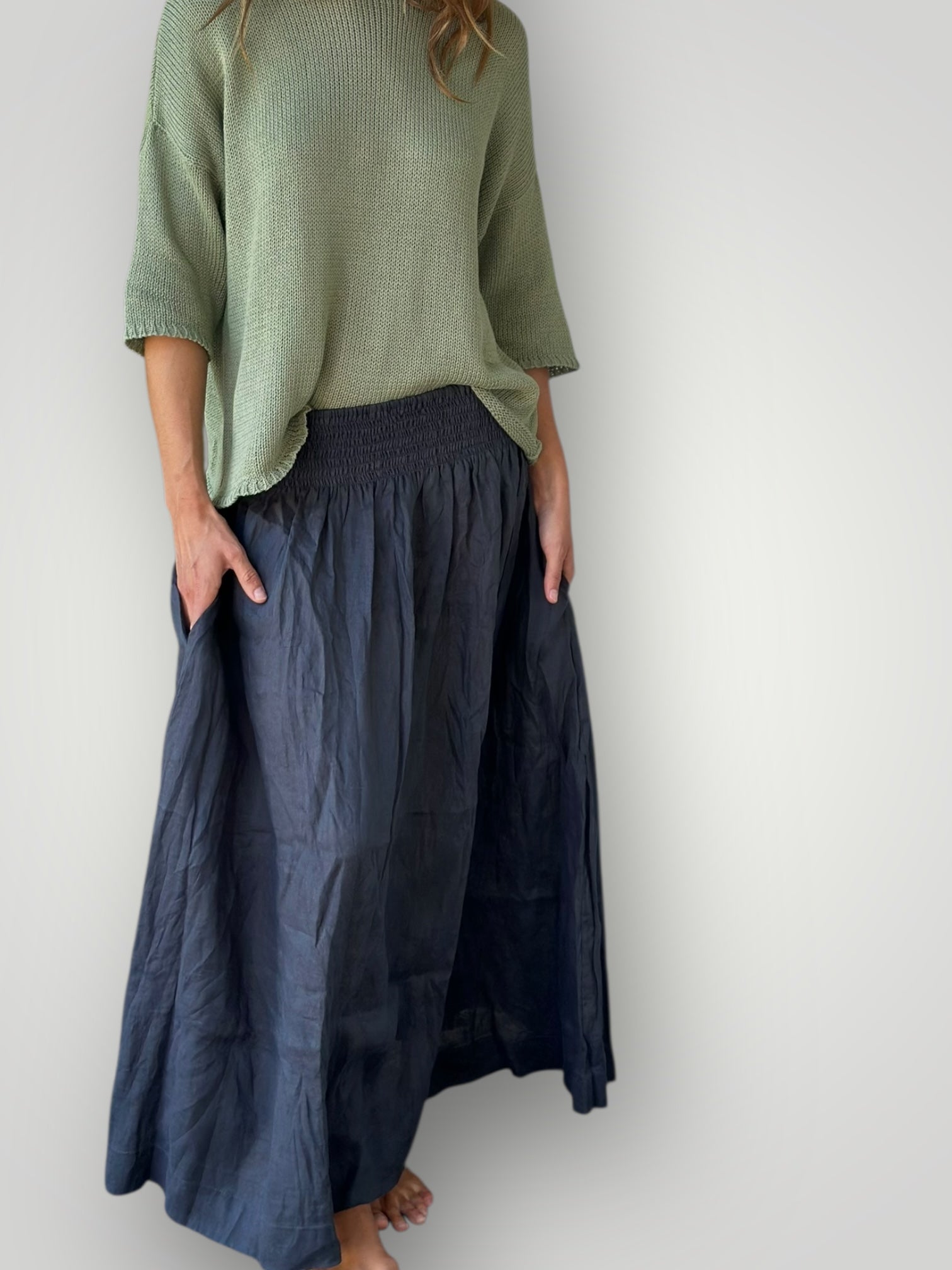 charcoal linen