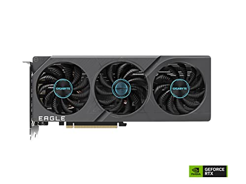 Gigabyte Tarjeta gráfica GeForce RTX 4060 Ti Eagle 8G. 3 Ventiladores WINDFORCE. 8 GB 128 bits GDDR6. GV-N406TEAGLE-8GD