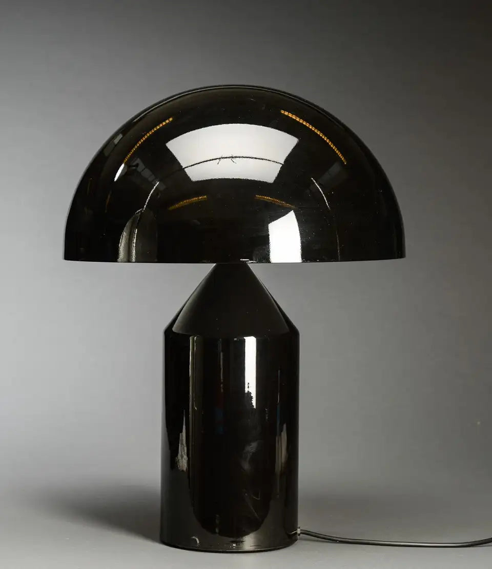 Modern Gold Metal Table Lamp with Geometric Dome Shade