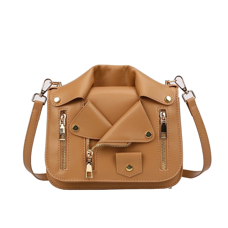Women's Small Pu Leather Solid Color Basic Square Lock Clasp Crossbody Bag