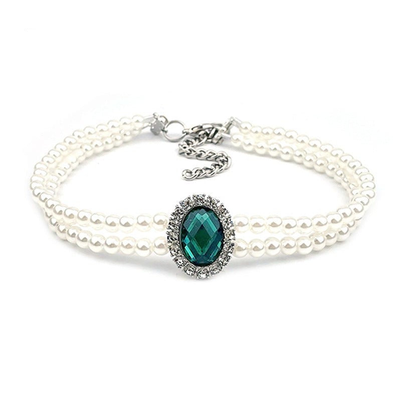Rhinestone Jeweled Pet Necklace