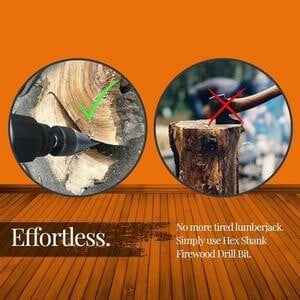 Firewood drill bit(New Year Sale- Save 48% OFF)