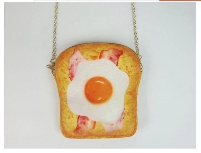 Women'S Mini Plush Fruit Bread Fashion Zipper Crossbody Bag