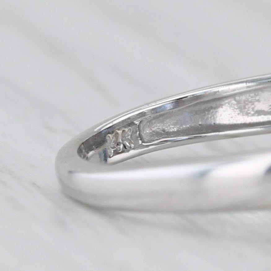 1.50ctw Marquise Tanzanite Diamond Ring 14k White Gold Size 7