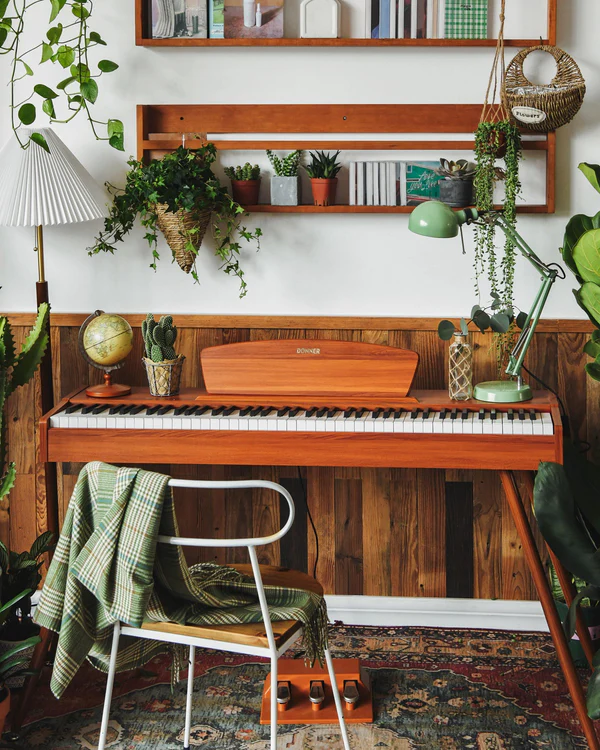 ✨Donner DDP-80 Wooden Style with Stand & Triple Pedals