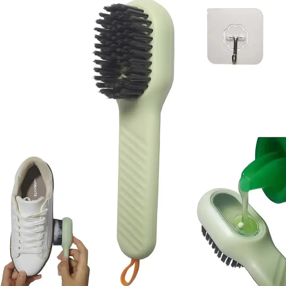 Shoe Cleaning Brush With Liquid Dispenser