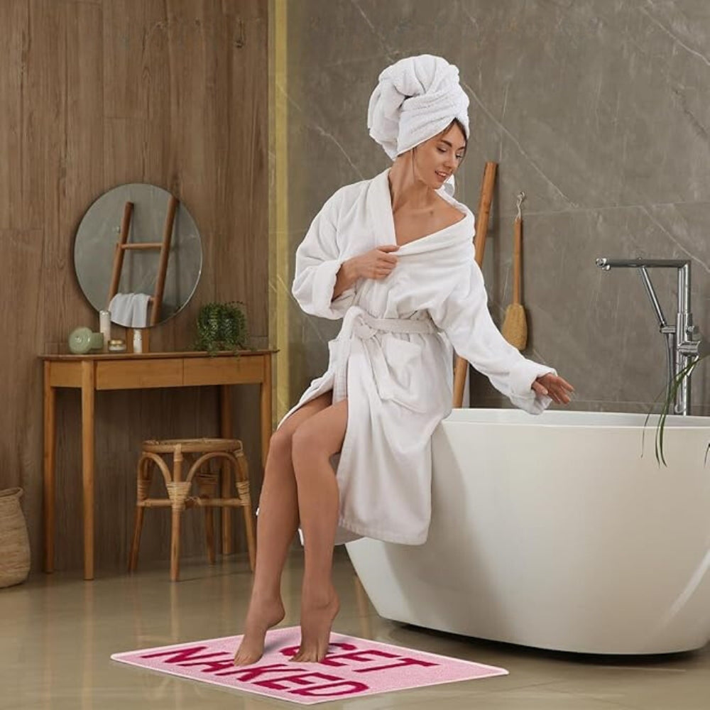 Get Naked Funny Bathroom Mat