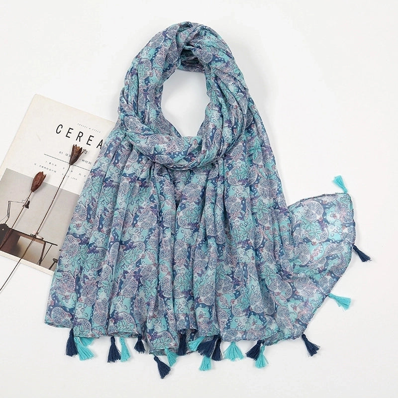 Women's Casual Elegant Color Block Polyester Scarf
