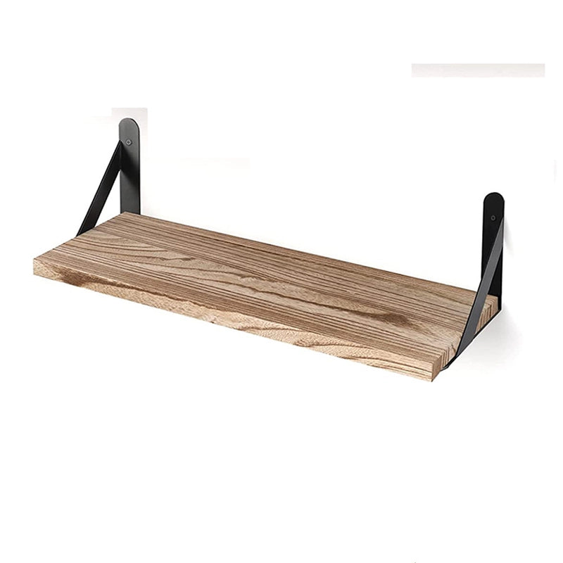 Casual Elegant Pastoral Solid Color Paulownia Iron Storage Rack