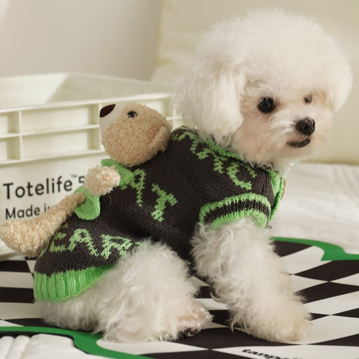 Warm Dog Cat Sweater with Doll