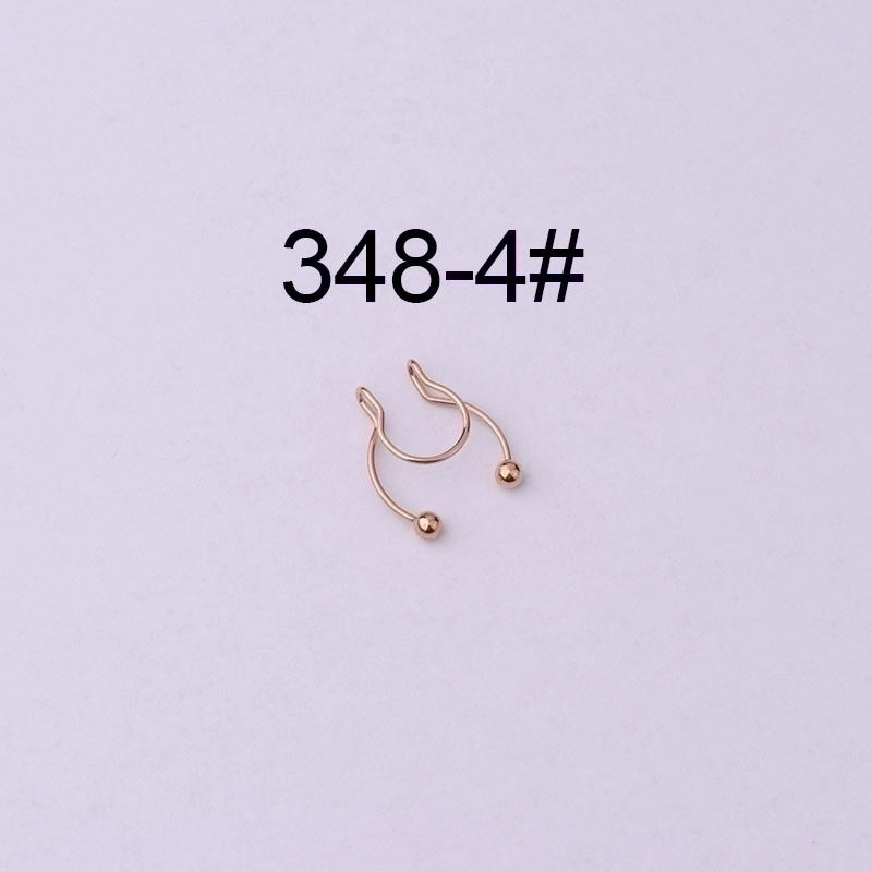 Nose Rings & Studs Geometric 316 Stainless Steel  Plating