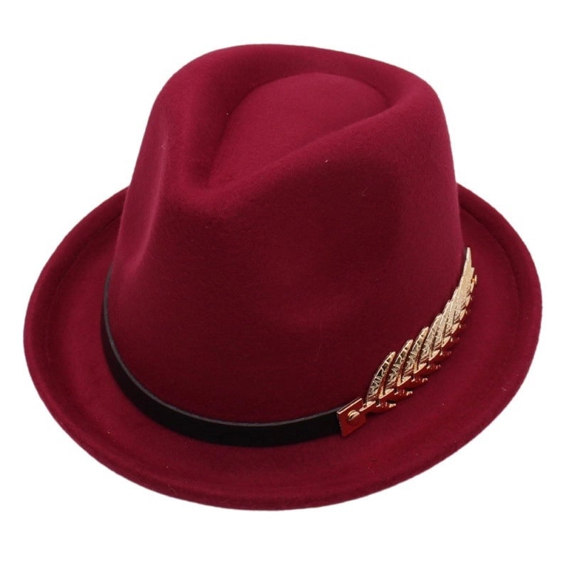 Autumn And Winter Fashion Gentlemen Hat Hot Wool Jazz Hat  Elegant Retro Topper For Men And Women
