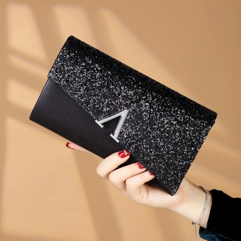 New In Stock Sequins PU Clutch Bag Women Fashion Evening Bag Prom Party Women's Bag