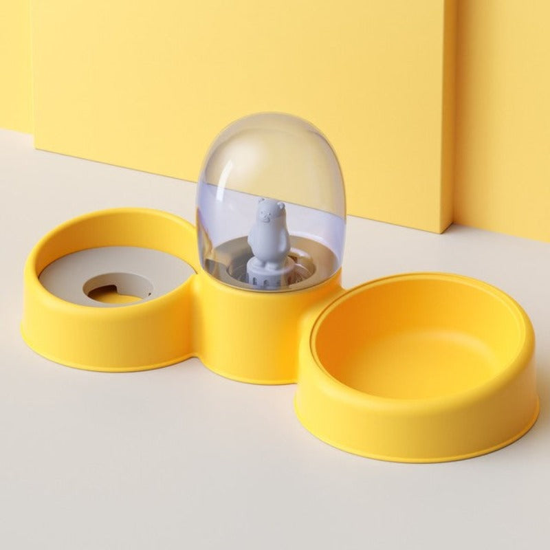 Cute Cartoon Stainless Steel Dog Bowl