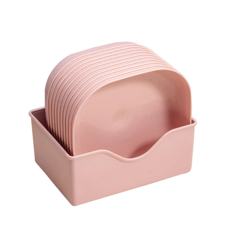 Plastic PP Household Desktop Garbage Storage Tray  Dining Table Spitting Bone Dish Bone Dish