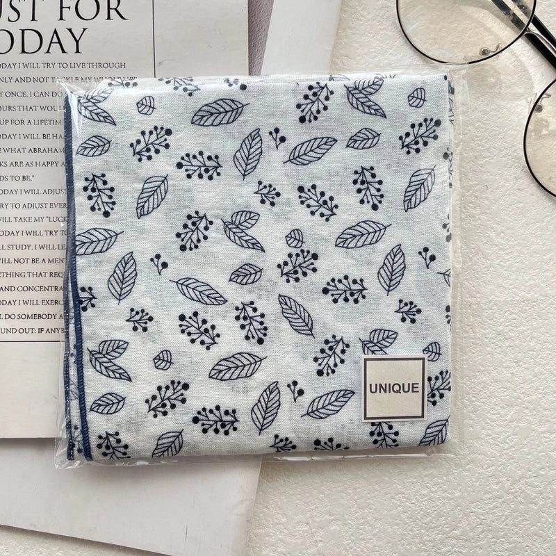Women's Sweet Flower Cotton Silk Scarf
