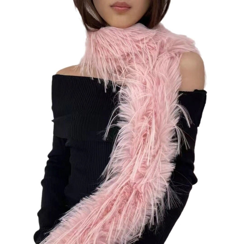 Women's Minimalist Solid Color Polyester Scarf