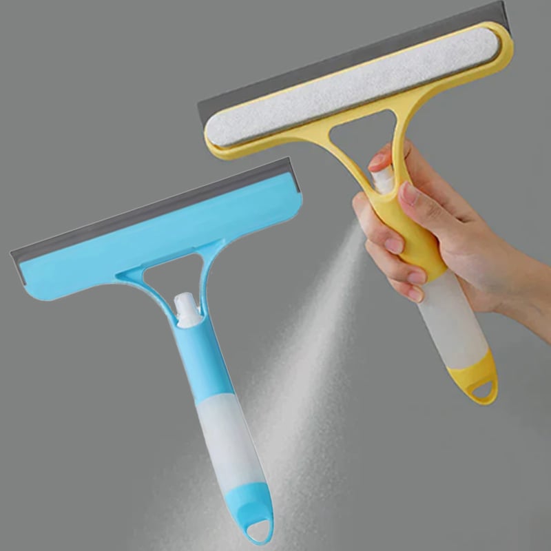 ⚡Last Day 49% OFF⚡3-in-1 Window Squeegee with Sponges and Spray