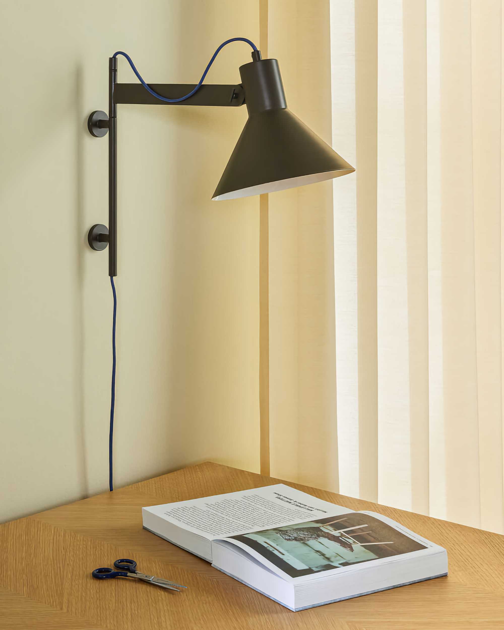Hubsch Studio wall light. brown
