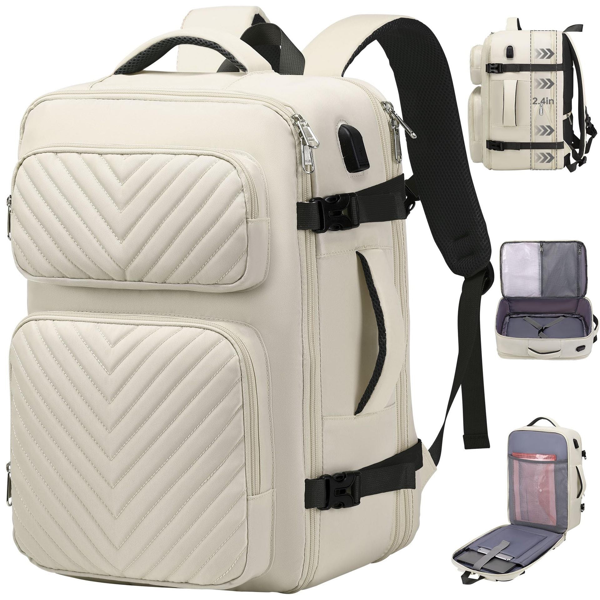 Trendy Large Capacity Women's Oxford Cloth Comter Backpack