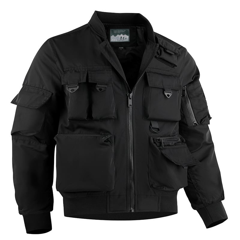 Functional Multi-Pocket Men's Vintage Jacket