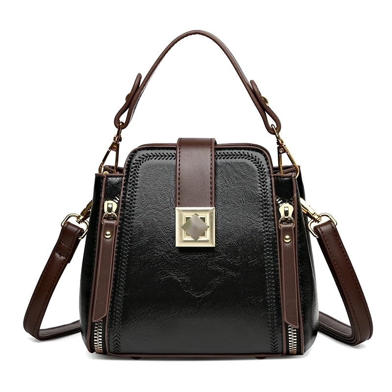 Women's Medium All Seasons Pu Leather Vintage Style Handbag